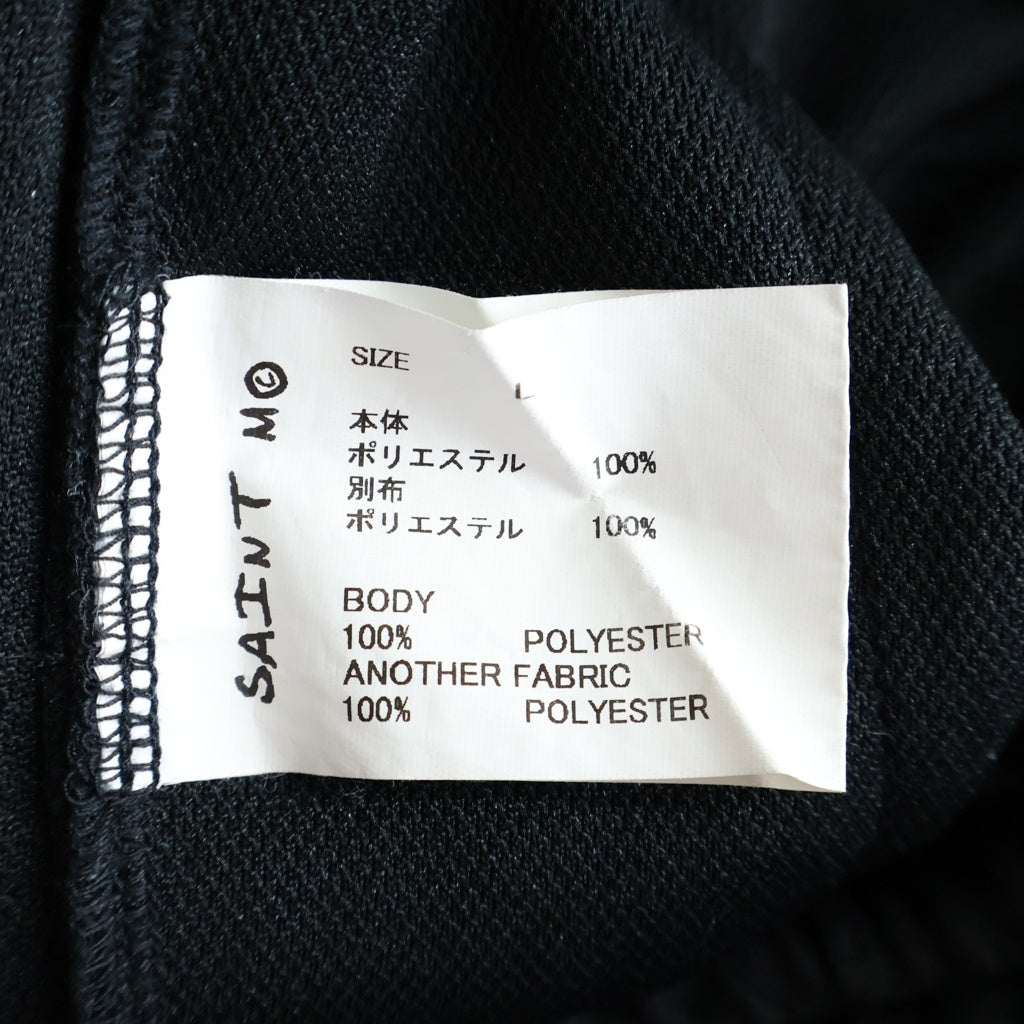 SAINT MICHAEL(セントマイケル) 24AW TRACK PANTS サイドライン トラックパンツ ブラック SM-YS1-0000-074