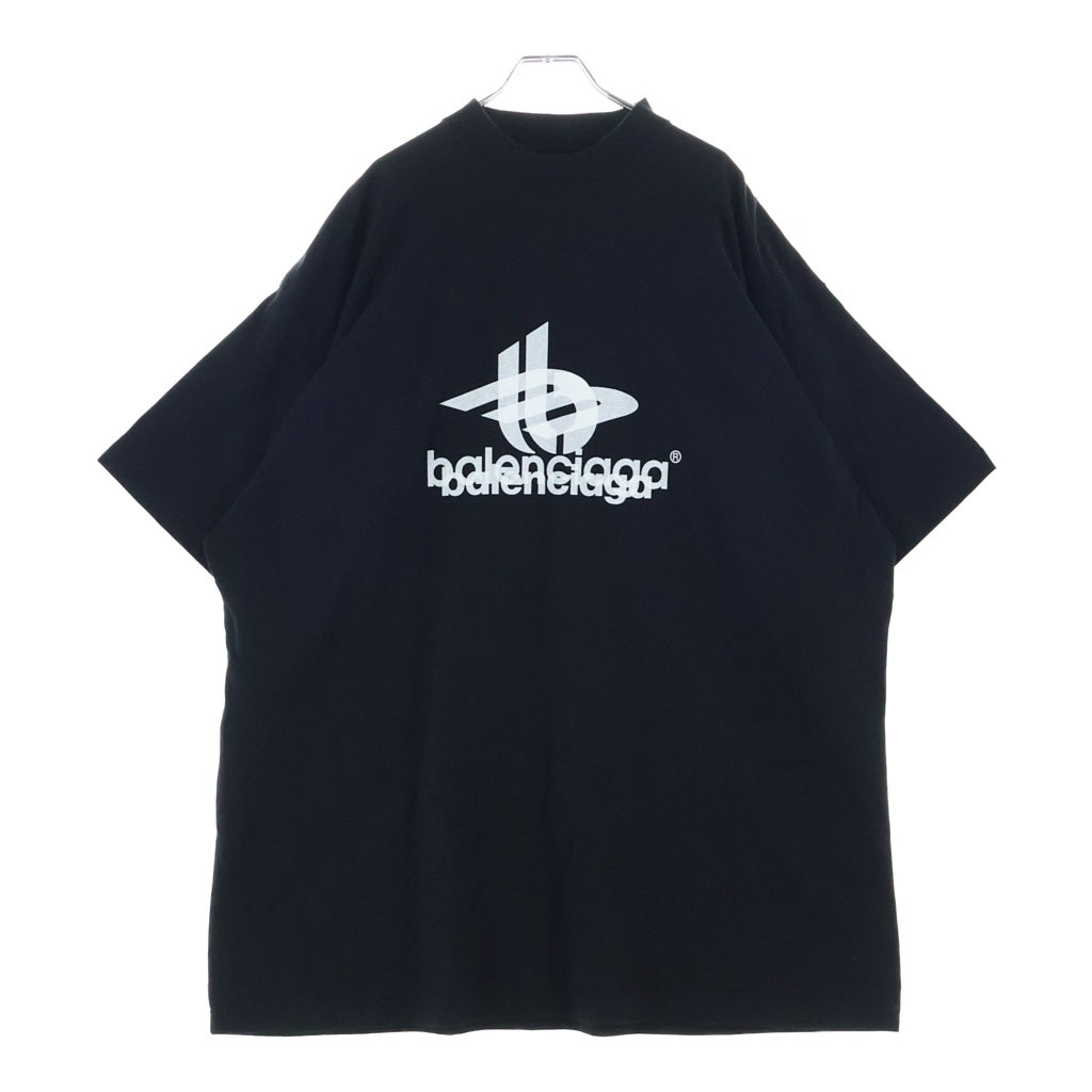 BALENCIAGA(バレンシアガ) 23AW レイヤードスポーツロゴ クルーネック半袖Tシャツカットソー ブラック 739028 TPVF2