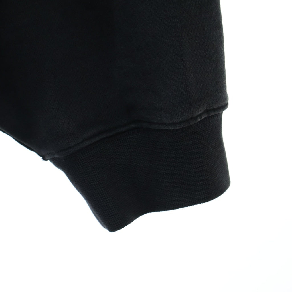 VETEMENTS(ヴェトモン) 24AW Woven Label Logo Hoodie ロゴ入り プルオーバーパーカー ブラック UA65HD280B