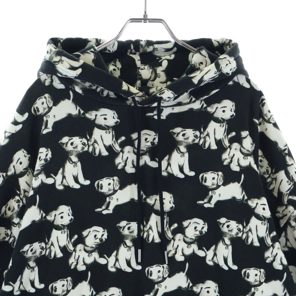 CELINE(セリーヌ) 22SS AMY DORIAN ARTIST PRINT HOODIE アニマル柄 プルオーバーパーカー ブラック 2Y641427Q