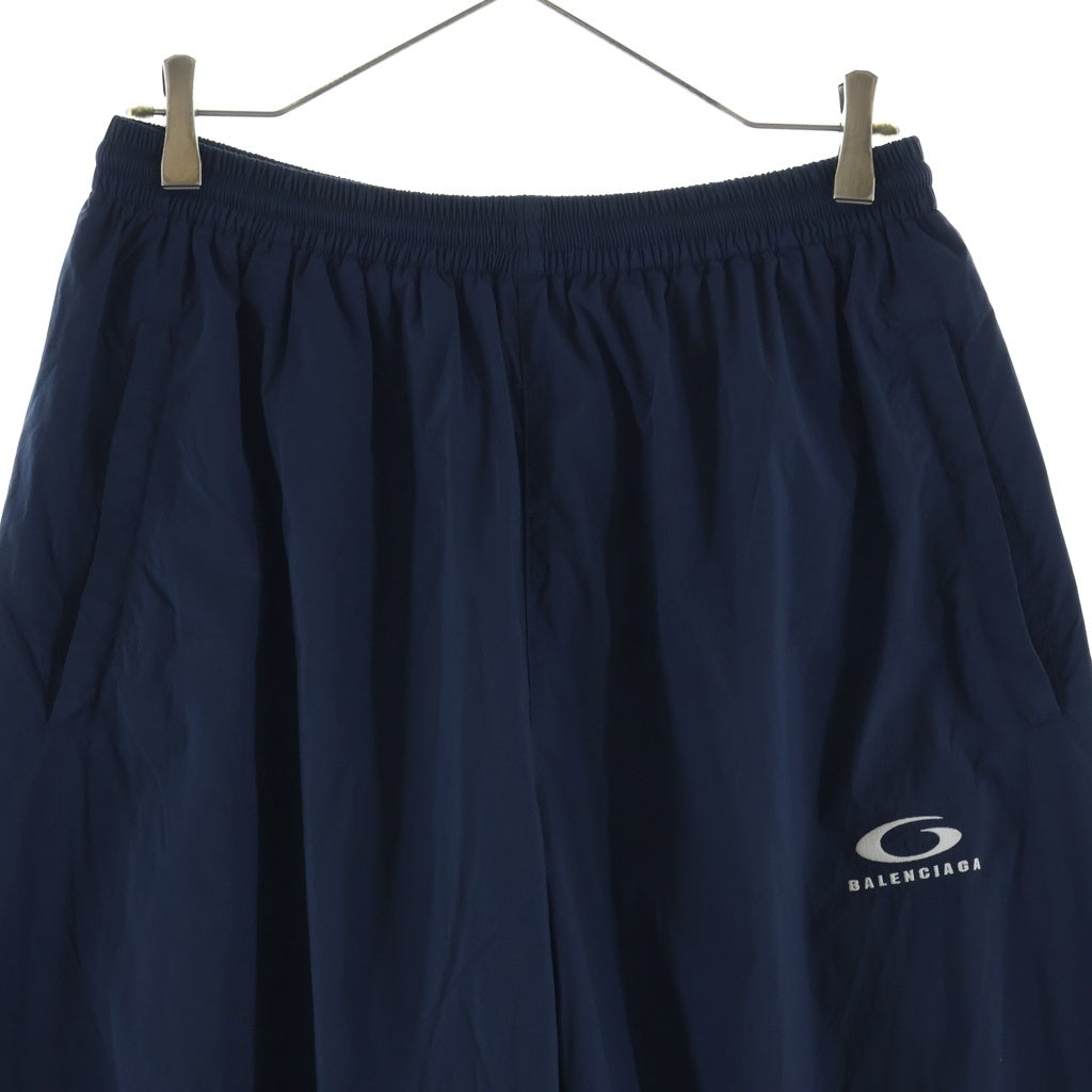 BALENCIAGA(バレンシアガ) Tracksuit Pants ロゴ刺繍 トラックスーツ ナイロンパンツ ネイビー 814576 TR032