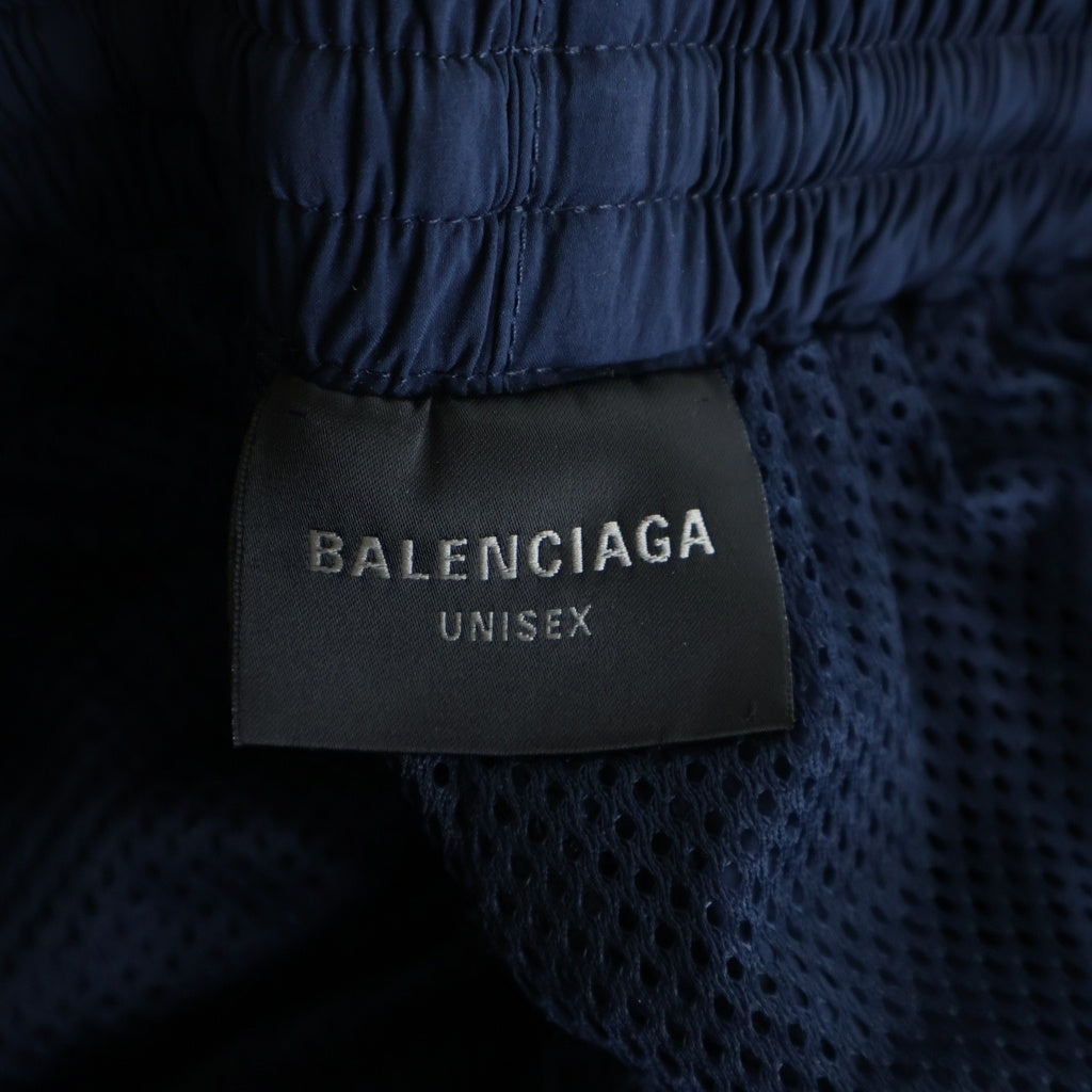 BALENCIAGA(バレンシアガ) Tracksuit Pants ロゴ刺繍 トラックスーツ ナイロンパンツ ネイビー 814576 TR032