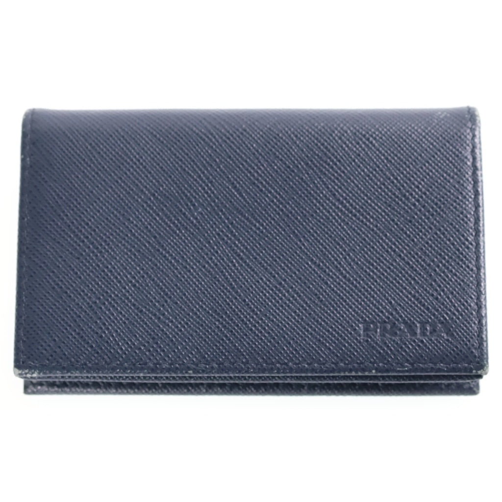 PRADA(プラダ) サフィアーノ レザー カードケース ネイビー 2MC122