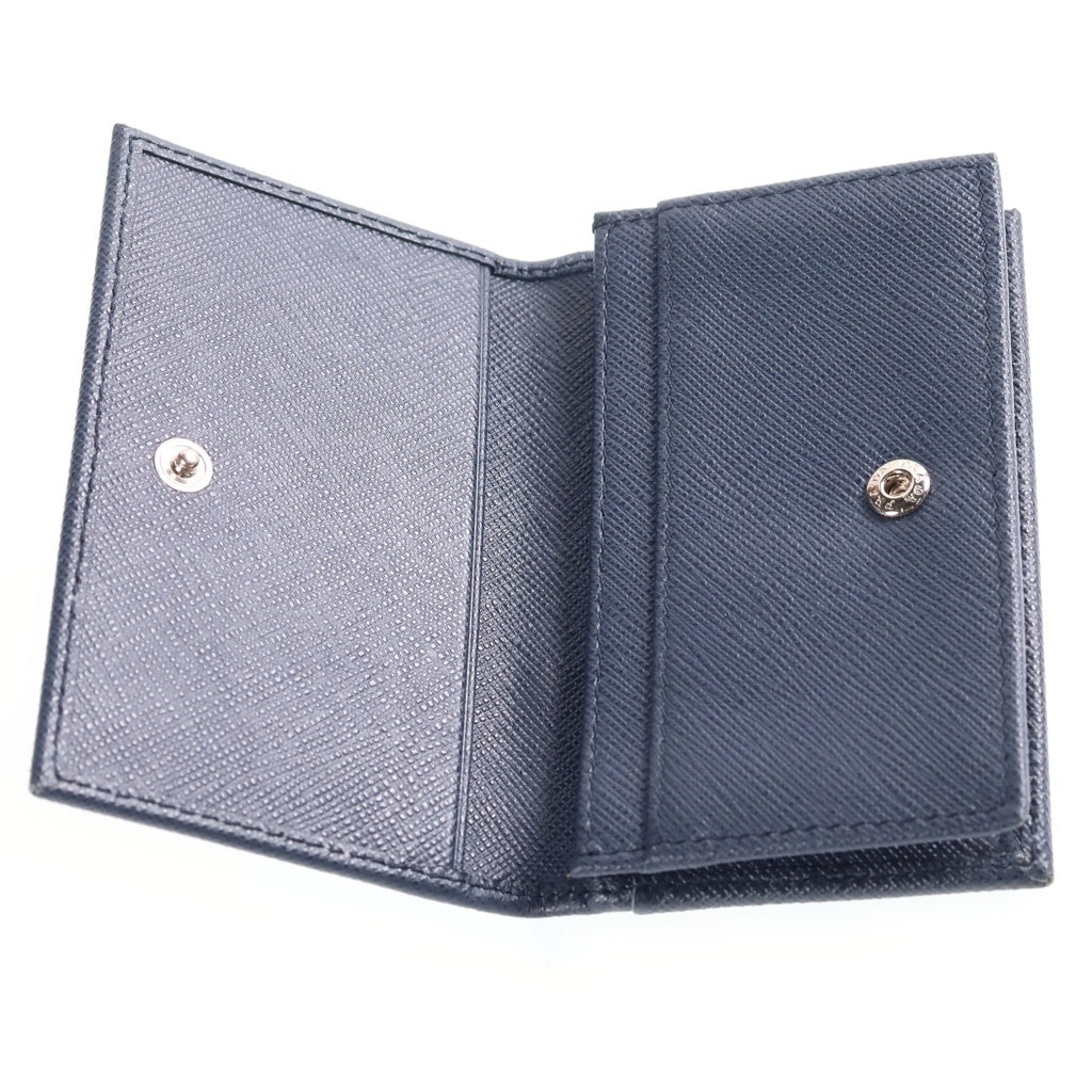 PRADA(プラダ) サフィアーノ レザー カードケース ネイビー 2MC122