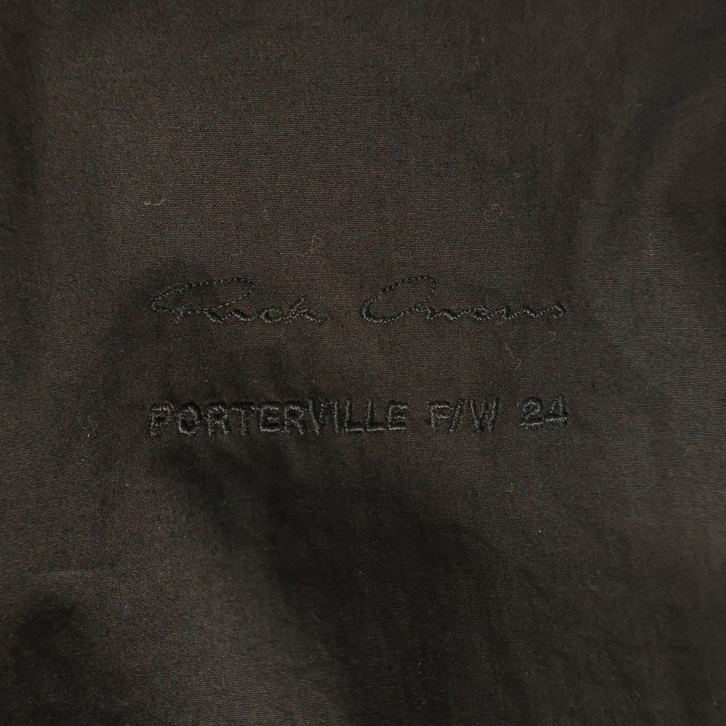 Rick Owens(リックオウエンス) 24AW OUTER SHIRT RU02D6729-WLDP 長袖チェック柄 シャツ ジャケット ブラウン