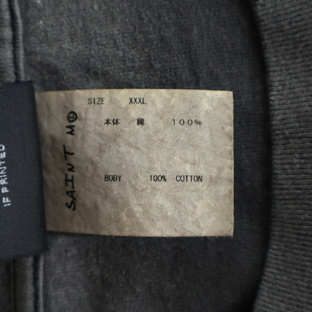 SAINT MICHAEL(セントマイケル) 23SS DEVIL HND TEE デビルハンド 半袖カットソー Tシャツ ブラック SM-S23-0000-003