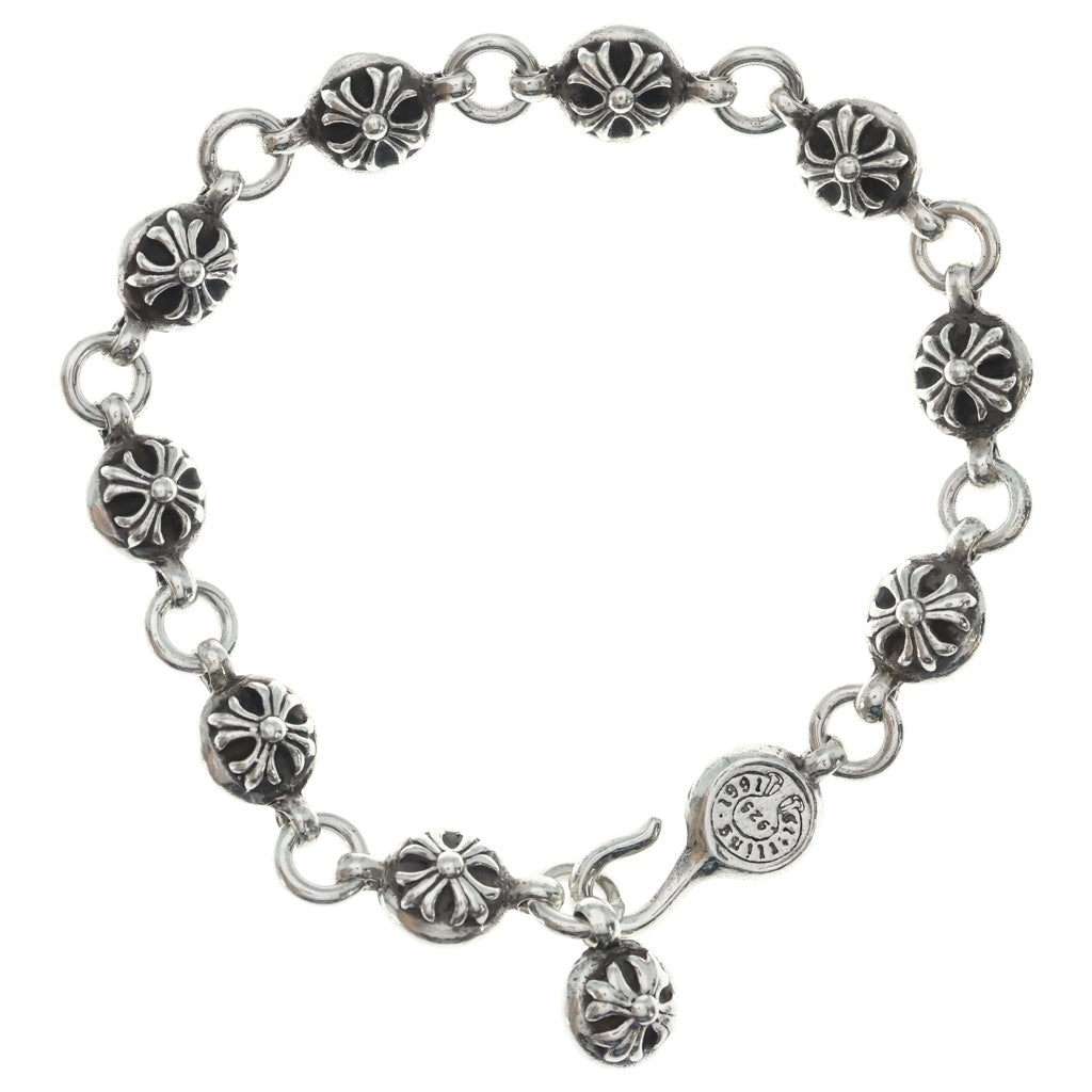 CHROME HEARTS(クロムハーツ) NO2 BALL #2クロスボールブレスレット シルバー BCA176