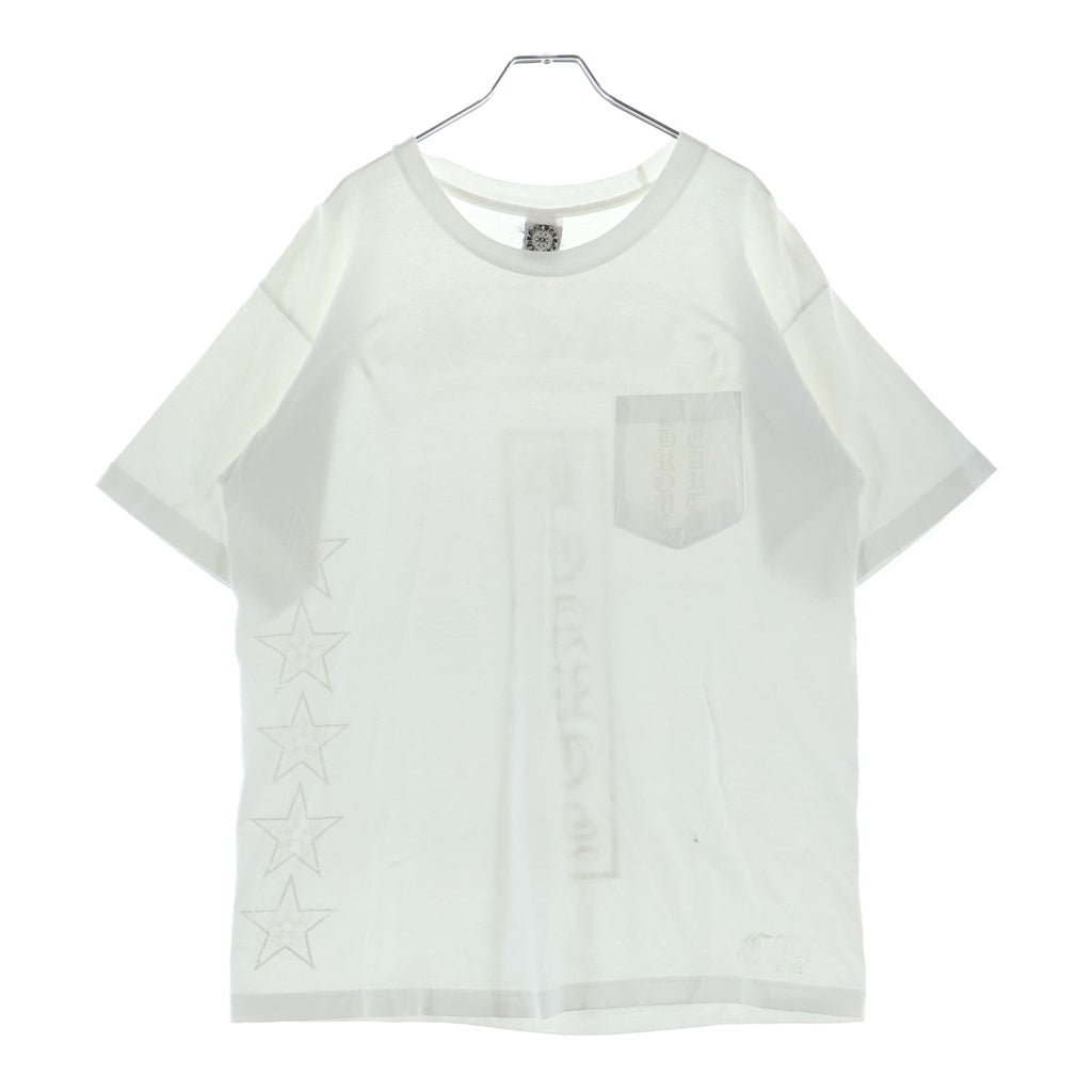 CHROME HEARTS(クロムハーツ) OLD T-BAR S/S オールド Tバー スタープリント クルーネック半袖Tシャツ カットソー ホワイト