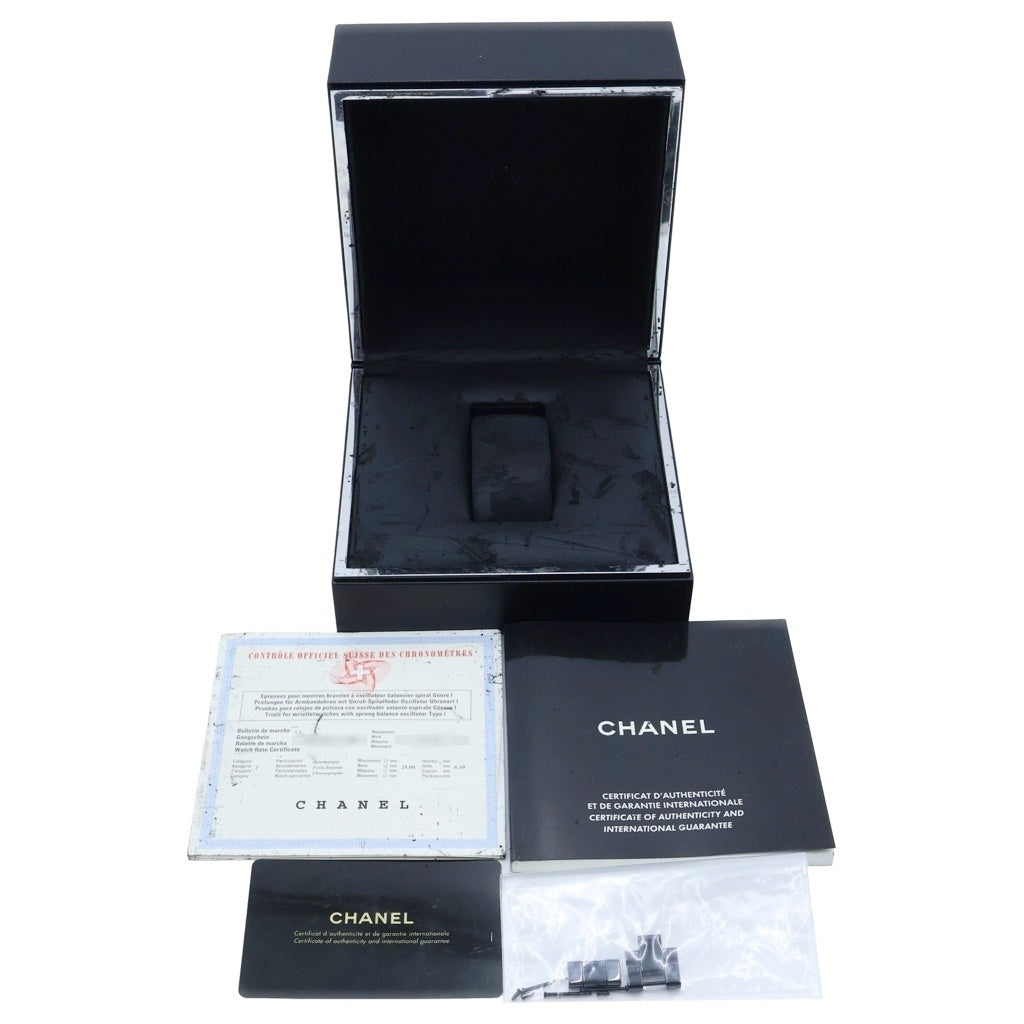 CHANEL(シャネル) J12 クロノグラフ 黒文字盤 9Pダイヤ セラミック 自動巻き 腕時計 ブラック H2419