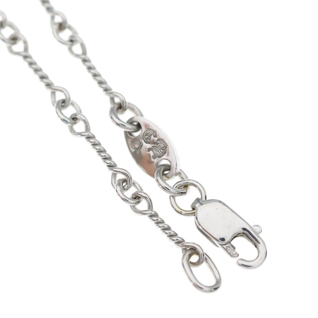 CHROME HEARTS(クロムハーツ) 18KWG NECKCHAIN T20 ツイストチェーンネックレス 20inch ホワイトゴールド BCA003