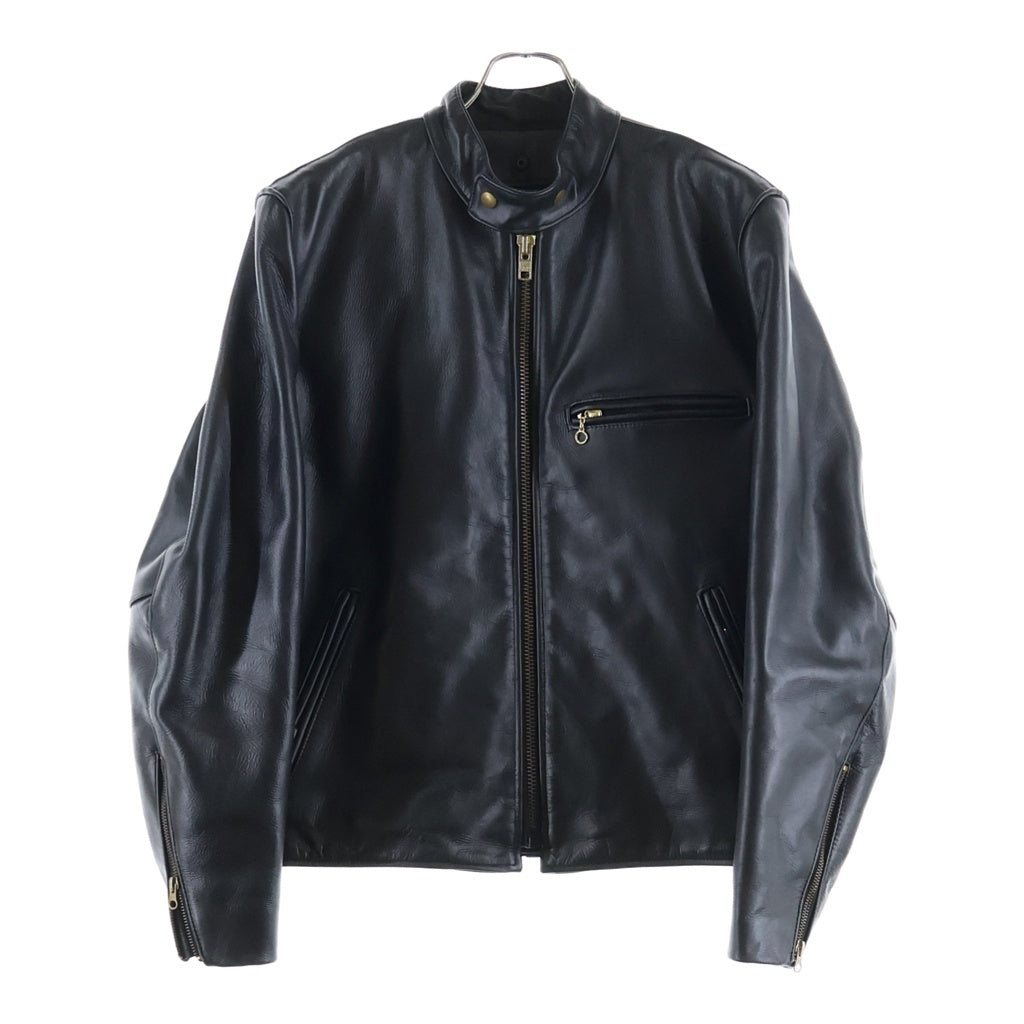 VANSON(バンソン) USA製 MODEL B Single Rider Jacket シングルライダースレザージャケット ブラック