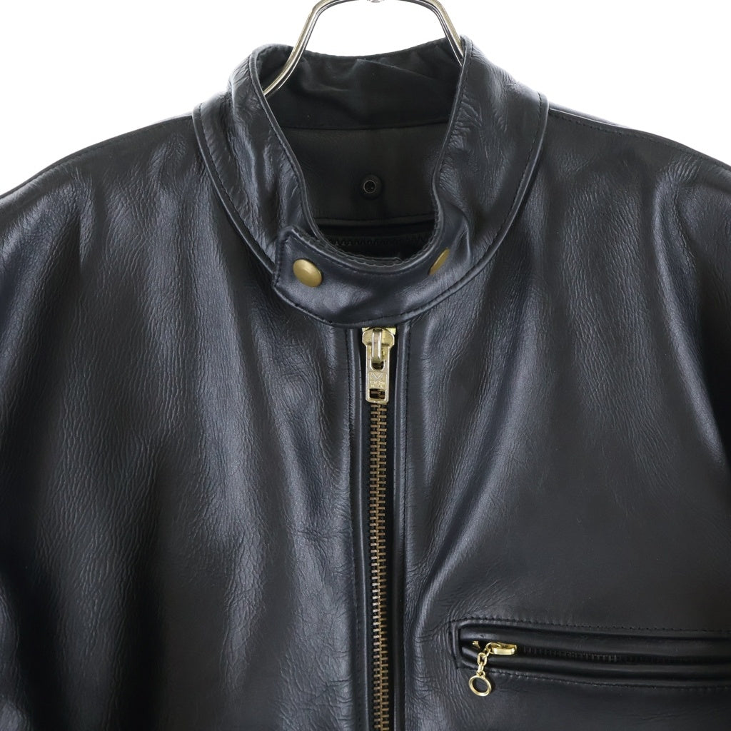 VANSON(バンソン) USA製 MODEL B Single Rider Jacket シングルライダースレザージャケット ブラック