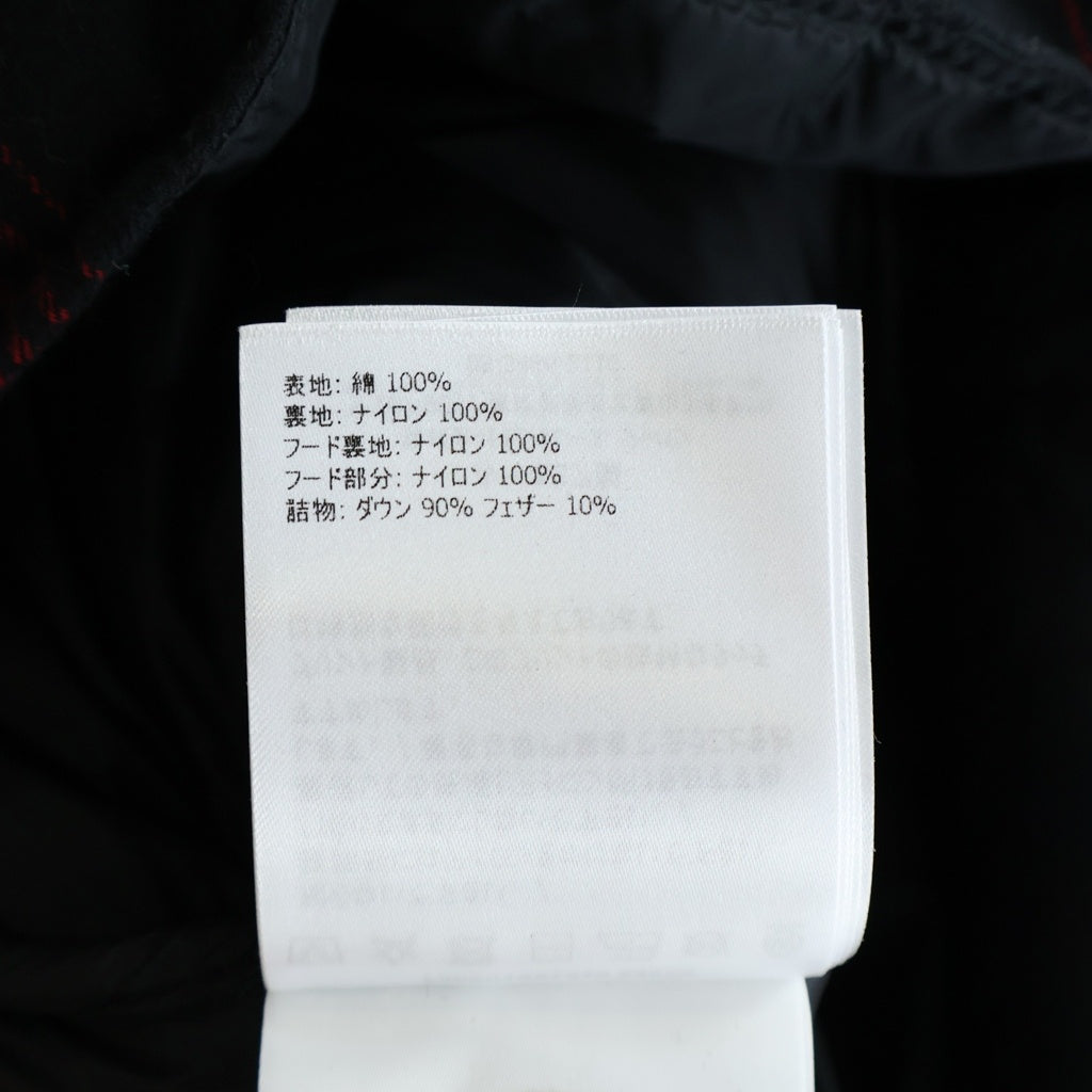 MONCLER(モンクレール) ×FRGMT FRAGMENT フラグメント DANVER チェック ダウンジャケット レッド/ブラック F209U1B51310 F209U1B5131