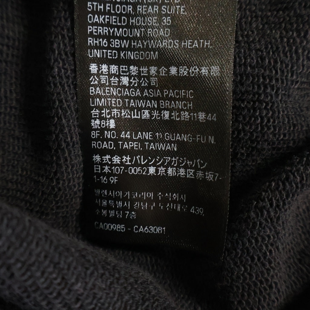 BALENCIAGA(バレンシアガ) 24SS トロピカルロゴプリント プルオーバーパーカー ブラック 761458 TPVM1