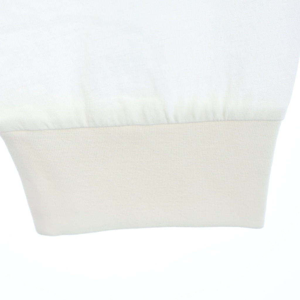MM6 Maison Margiela(エムエムシックスメゾンマルジェラ) ロゴパッチ クルーネック長袖Tシャツ ロングスリーブカットソー ホワイト SH0NH0023 M20170