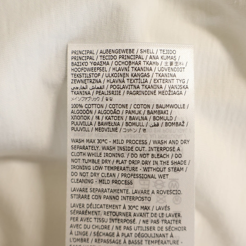 MM6 Maison Margiela(エムエムシックスメゾンマルジェラ) ロゴパッチ クルーネック長袖Tシャツ ロングスリーブカットソー ホワイト SH0NH0023 M20170