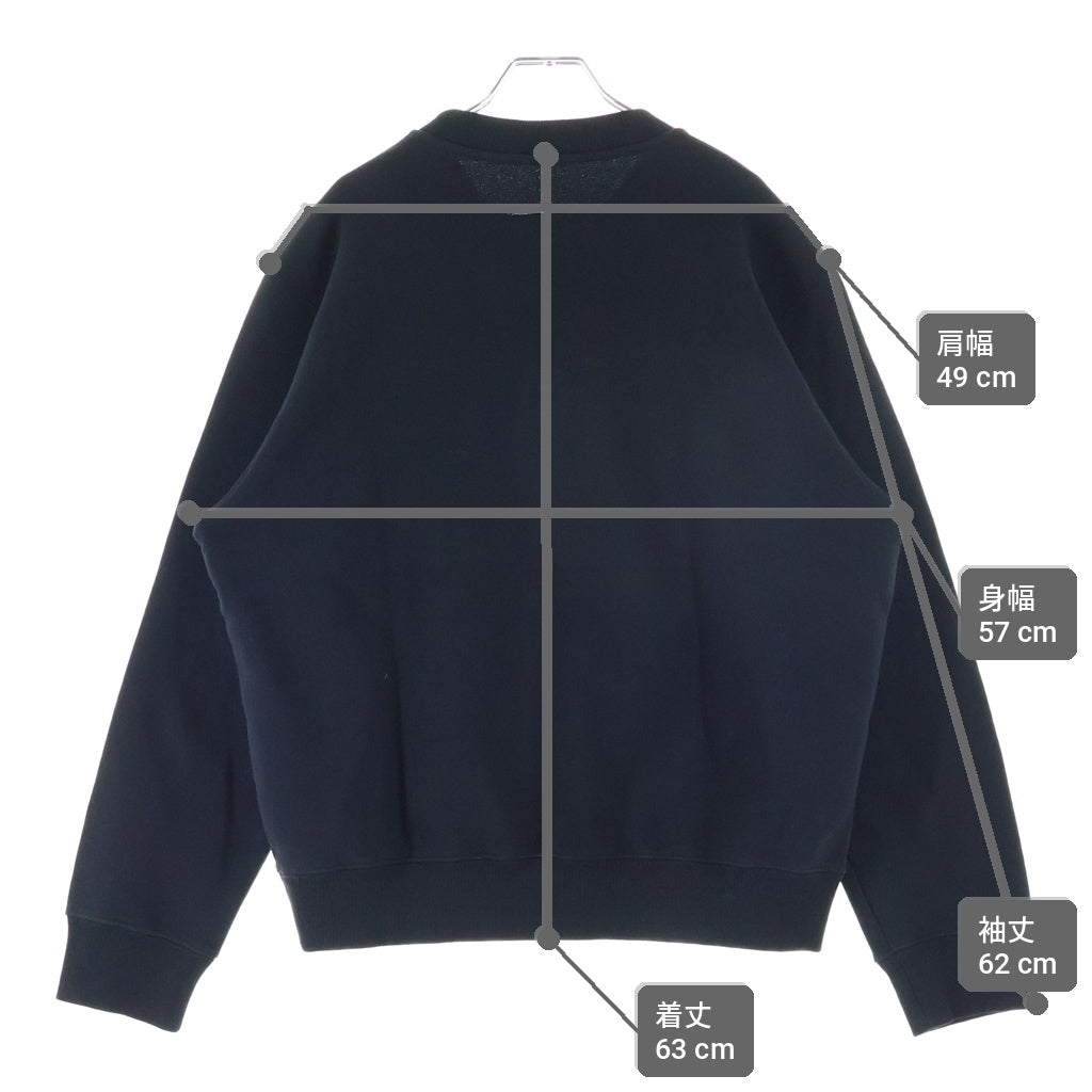 MM6 Maison Margiela(エムエムシックスメゾンマルジェラ) ナンバリングデザイン クルーネックスウェットトレーナー ブラック SH0GU0029 M25014