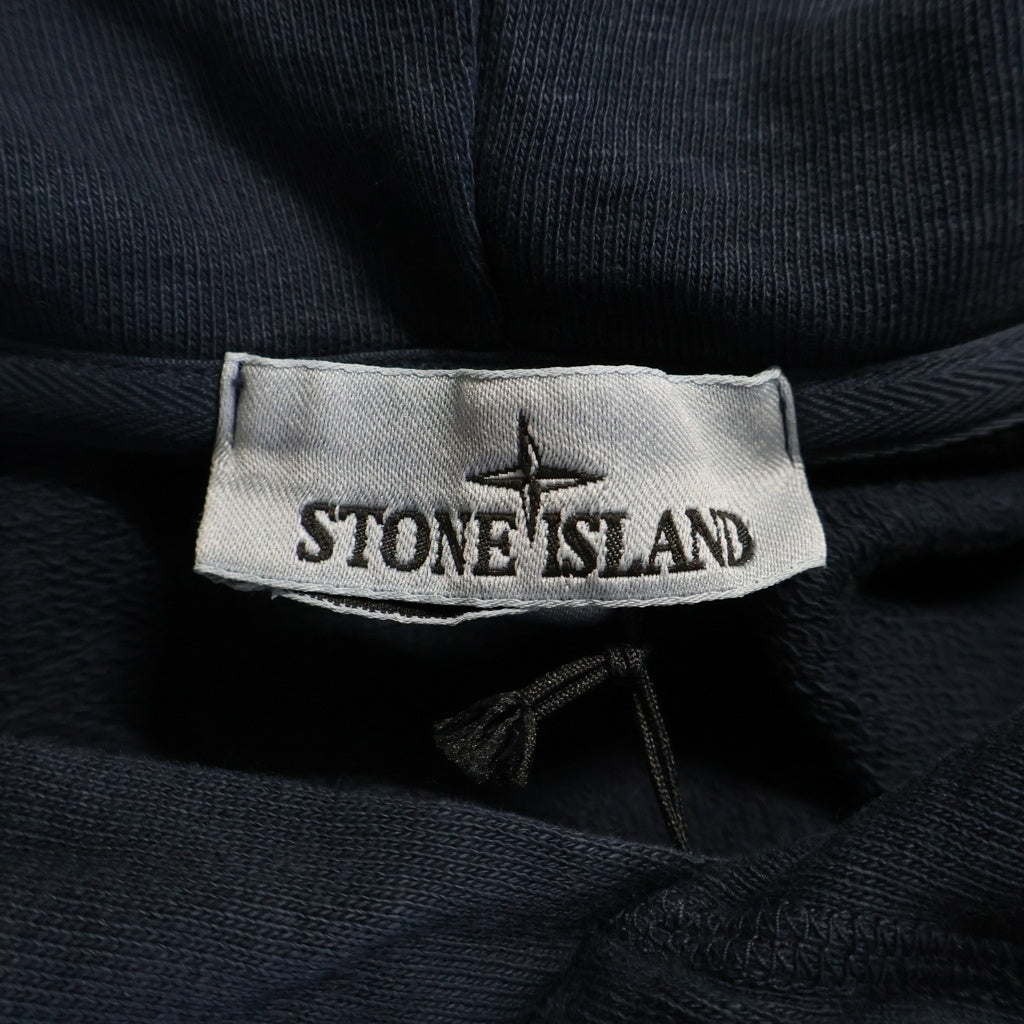 STONE ISLAND(ストーンアイランド) 袖ロゴパッチ プルオーバーパーカー フーディー ネイビー K1S156100037
