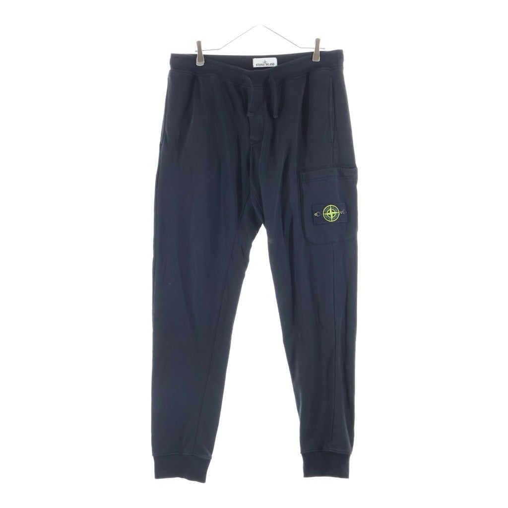 STONE ISLAND(ストーンアイランド) コンパスパッチ ドローストリング スウェットパンツ ブラック K2S156200010S0051