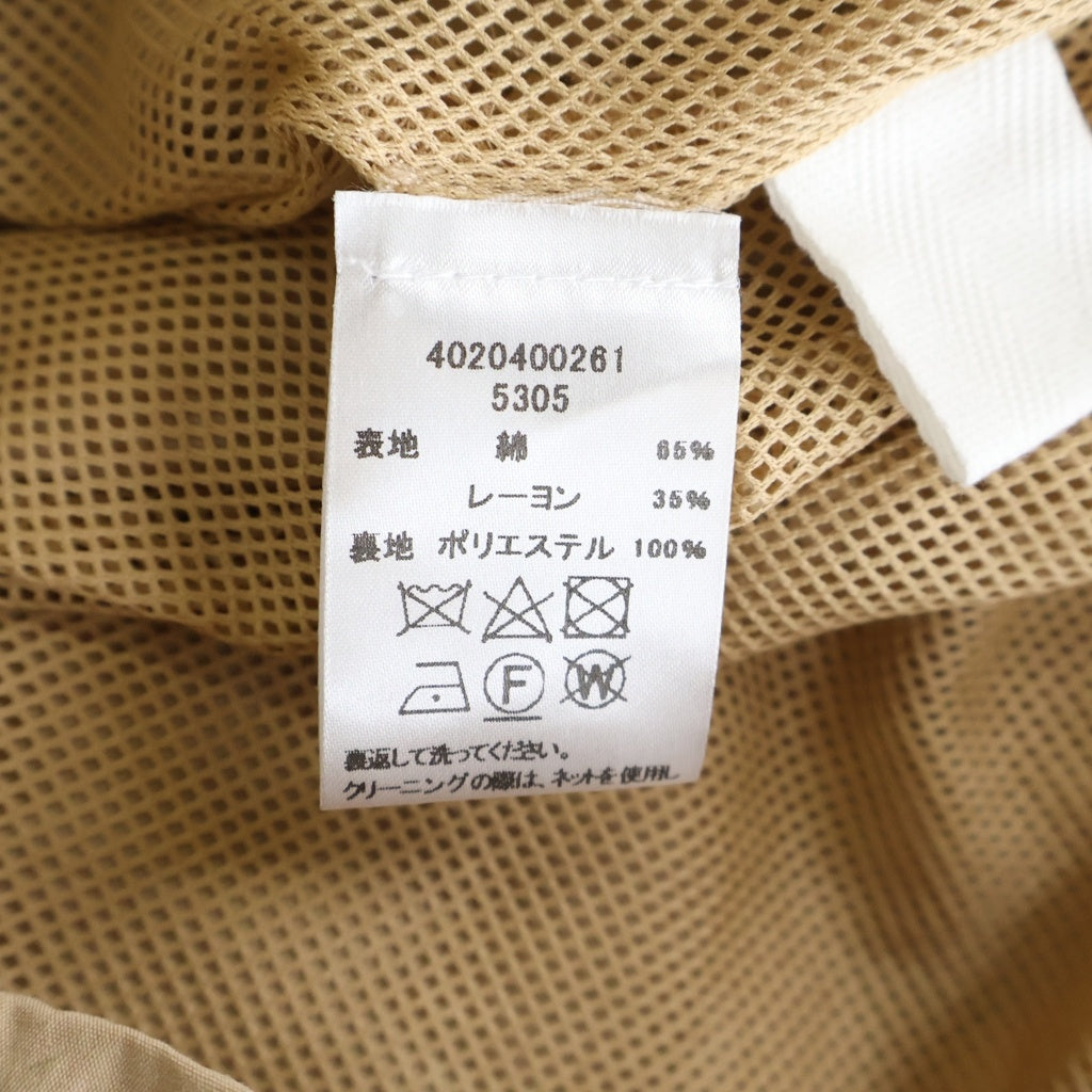 RHC Ron Herman(アールエイチシー ロンハーマン) x JERROD PAHL POP OVER JACKET ジェロッド ポール ナイロン ハーフジップジャケット ベージュ 4020400261