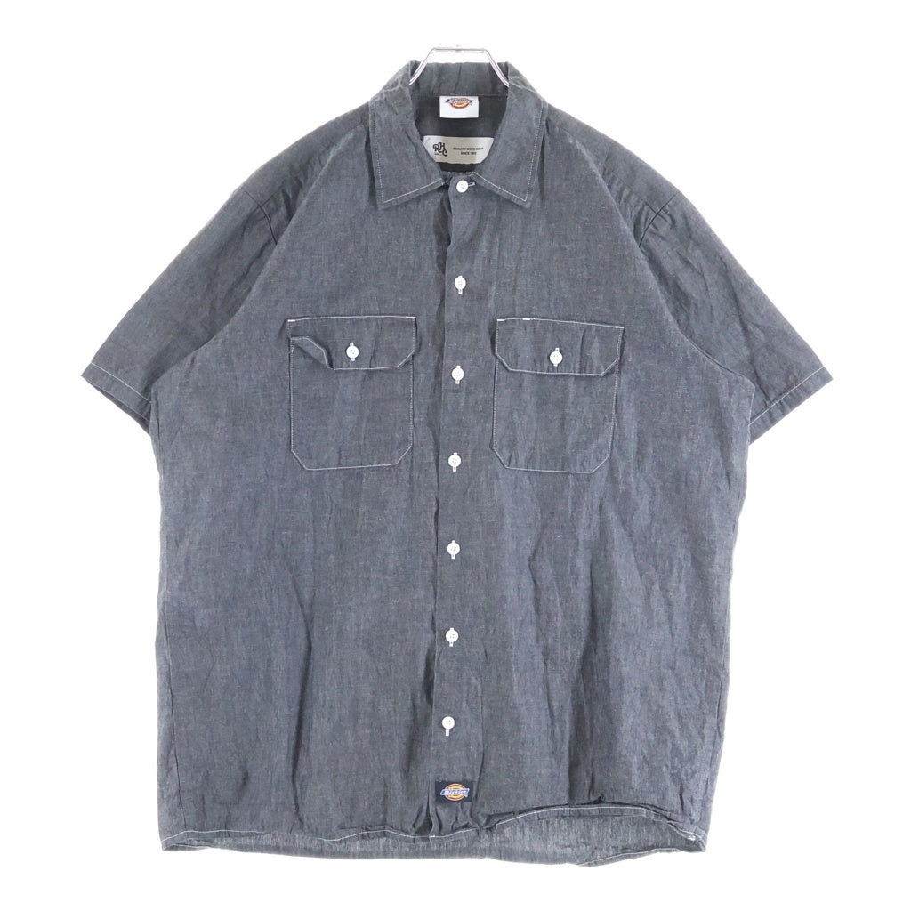 Dickies(ディッキーズ) × RHC Ron Herman ロンハーマン シャンブレー 半袖シャツ グレー 261M20RH01