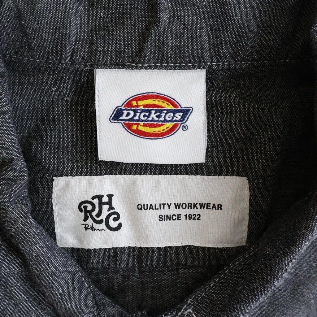 Dickies(ディッキーズ) × RHC Ron Herman ロンハーマン シャンブレー 半袖シャツ グレー 261M20RH01