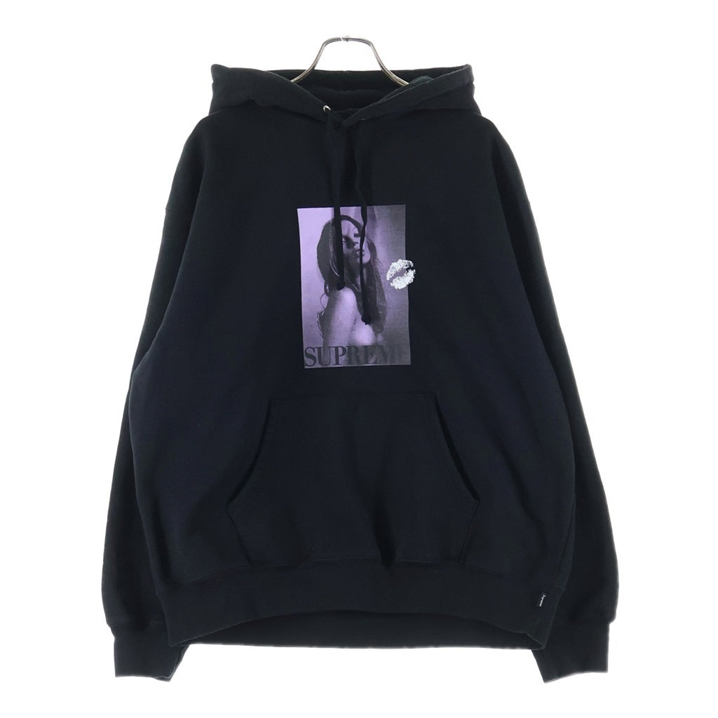 SUPREME(シュプリーム) 24SS Kate Moss Hooded Sweatshirt ケイトモス フロントプリント プルオーバーパーカー ブラック