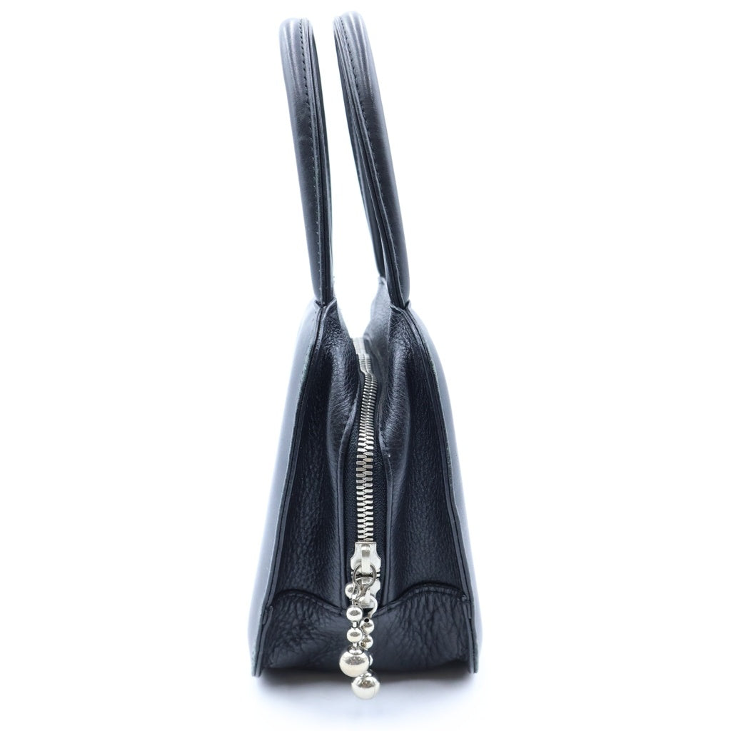 beautiful people(ビューティフルピープル) ERIN square duffle bag small エリン スクエア ダッフル バッグ スモール レザー ハンドバッグ ブラック レディース
