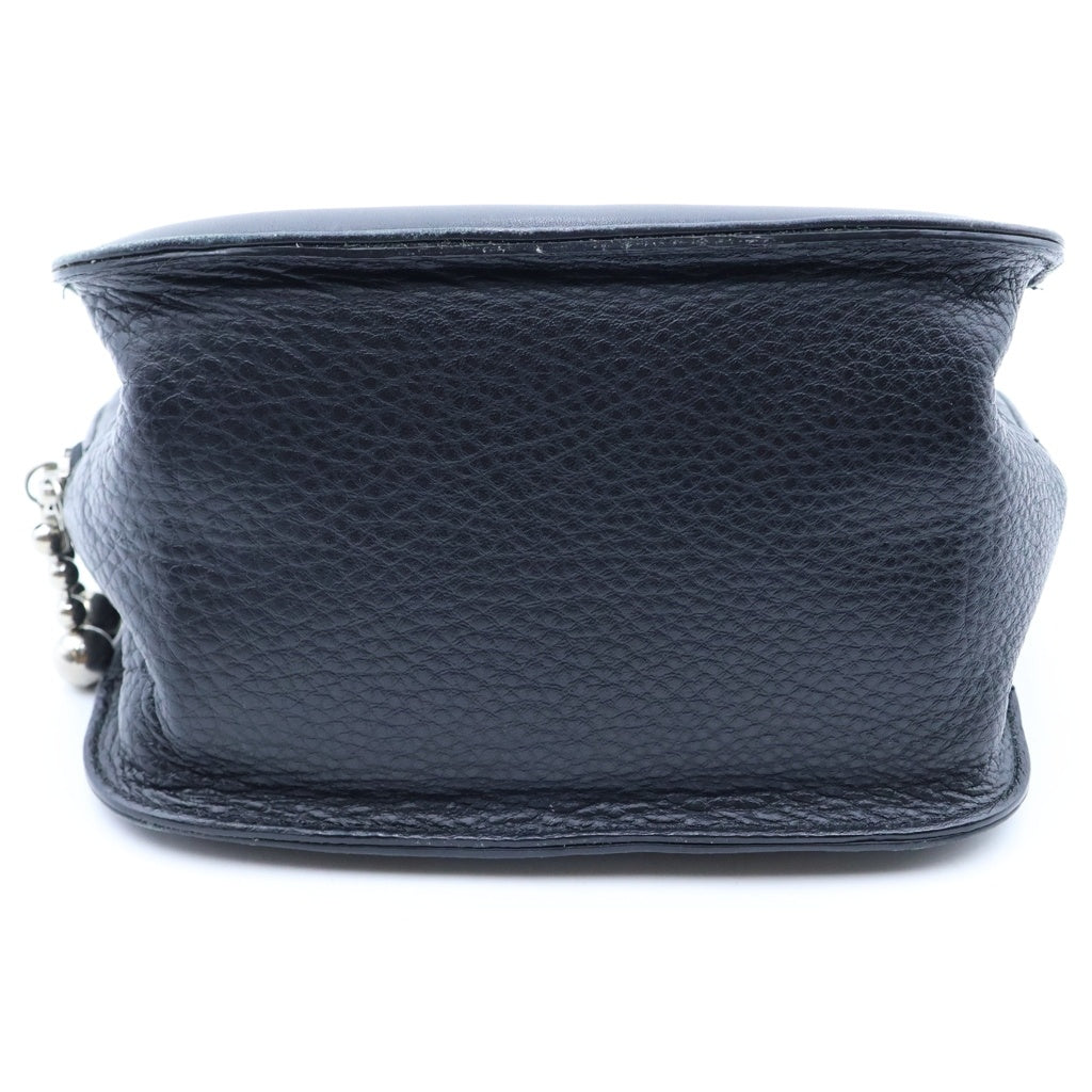 beautiful people(ビューティフルピープル) ERIN square duffle bag small エリン スクエア ダッフル バッグ スモール レザー ハンドバッグ ブラック レディース