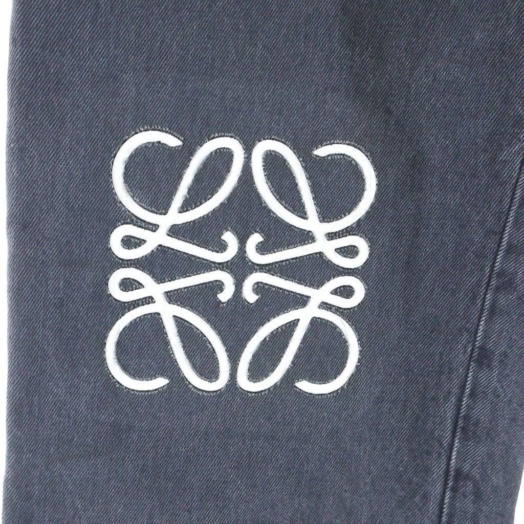 LOEWE(ロエベ) ANAGRAM BAGGY JEANS アナグラム刺繍 バギーパンツ デニムパンツ ブラック H526Y11W62