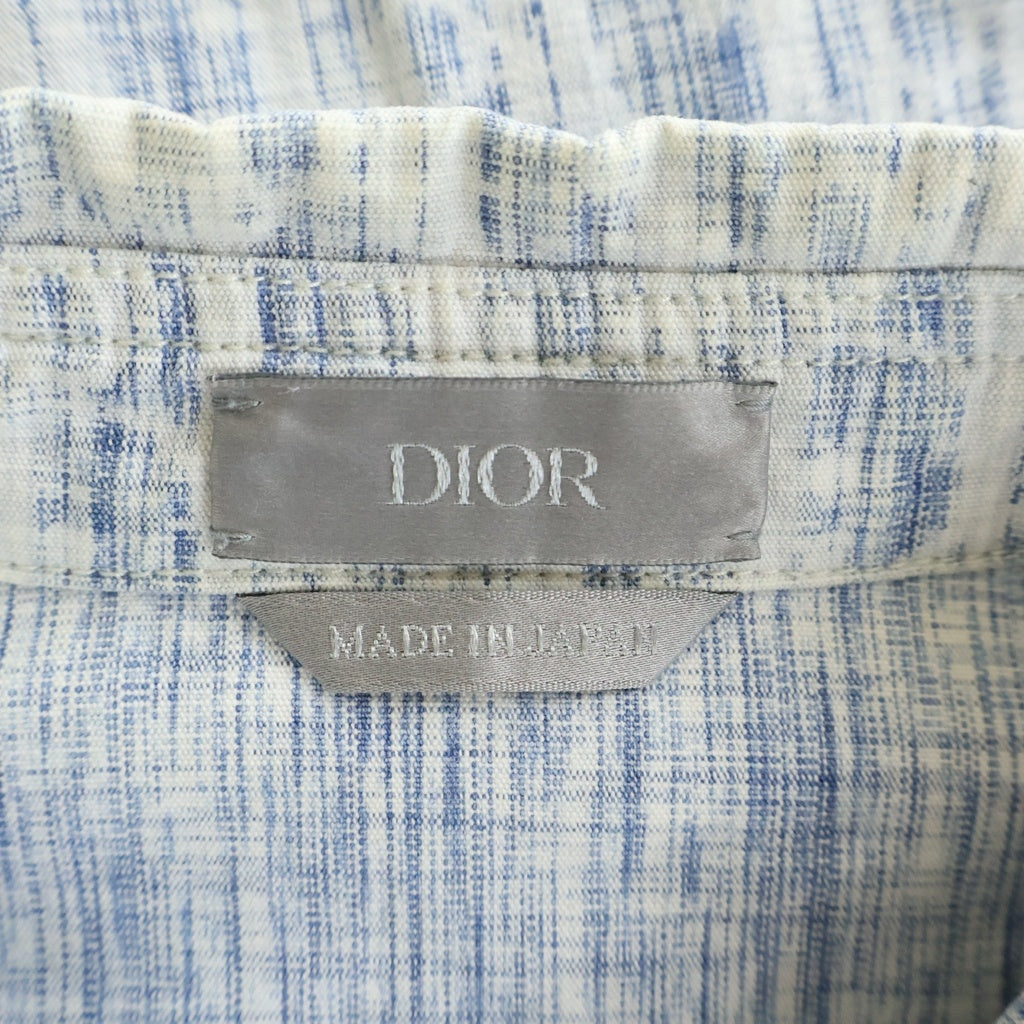 DIOR(ディオール) 20AW オブリーク柄 長袖シャツ ホワイト/ブルー 013D585BY989