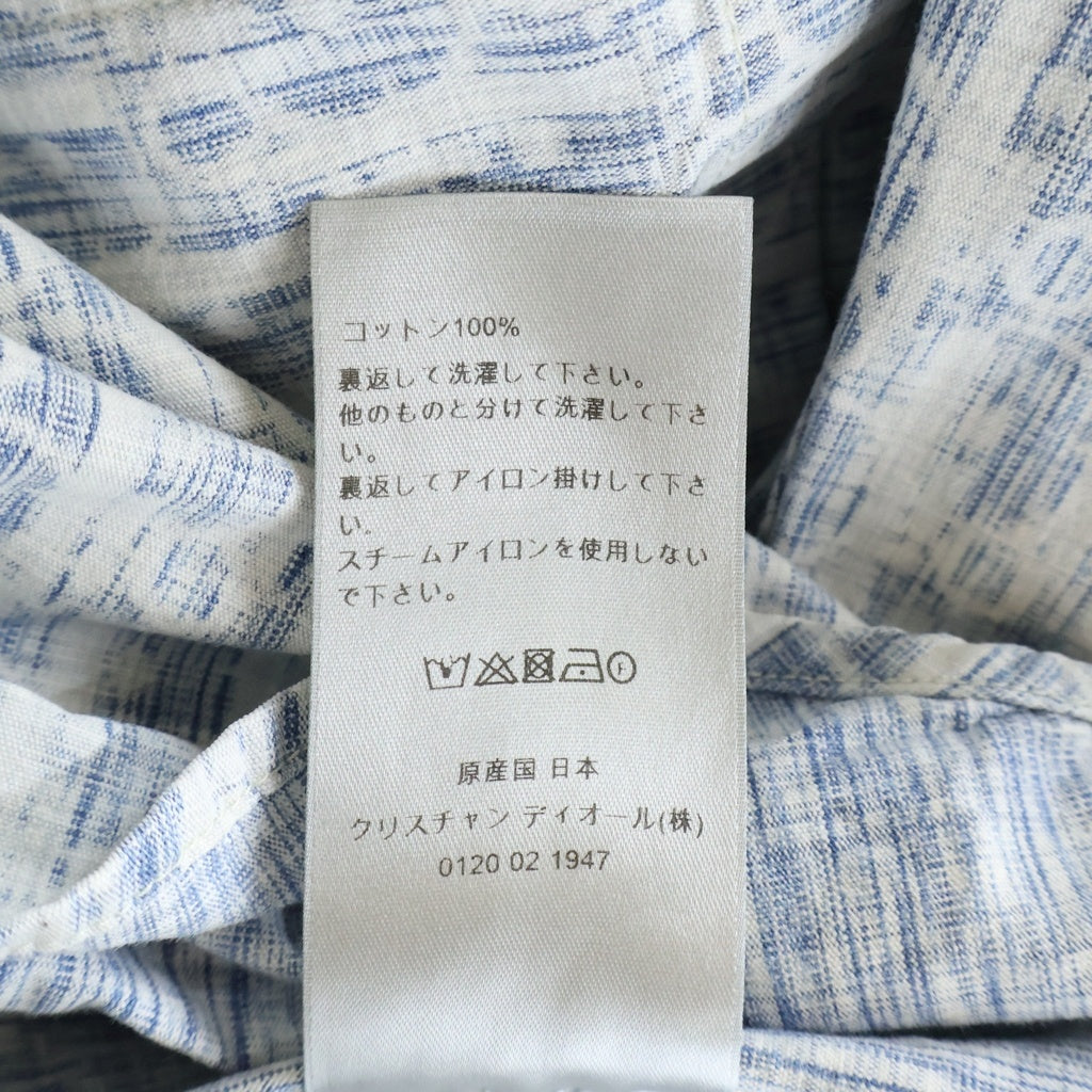 DIOR(ディオール) 20AW オブリーク柄 長袖シャツ ホワイト/ブルー 013D585BY989