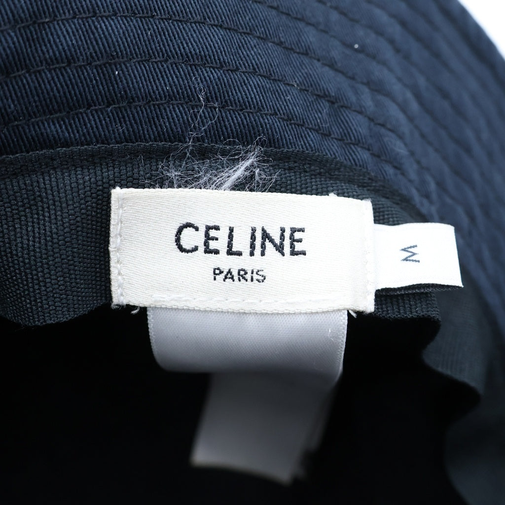 CELINE(セリーヌ) Bucket Hat ロゴプリント バケットハット 帽子 ブラック 2AU5B968P