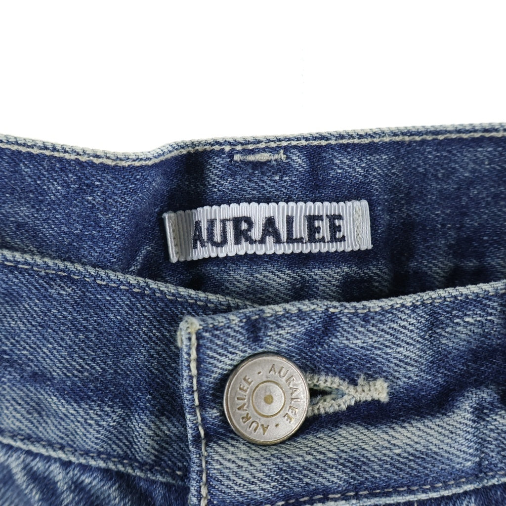 AURALEE(オーラリー) SELVEDGE FADED HEAVY DENIM WIDE PANTS セルビッチ フェイデッド ヘビー デニム ワイド パンツ インディゴ A25AP03DH