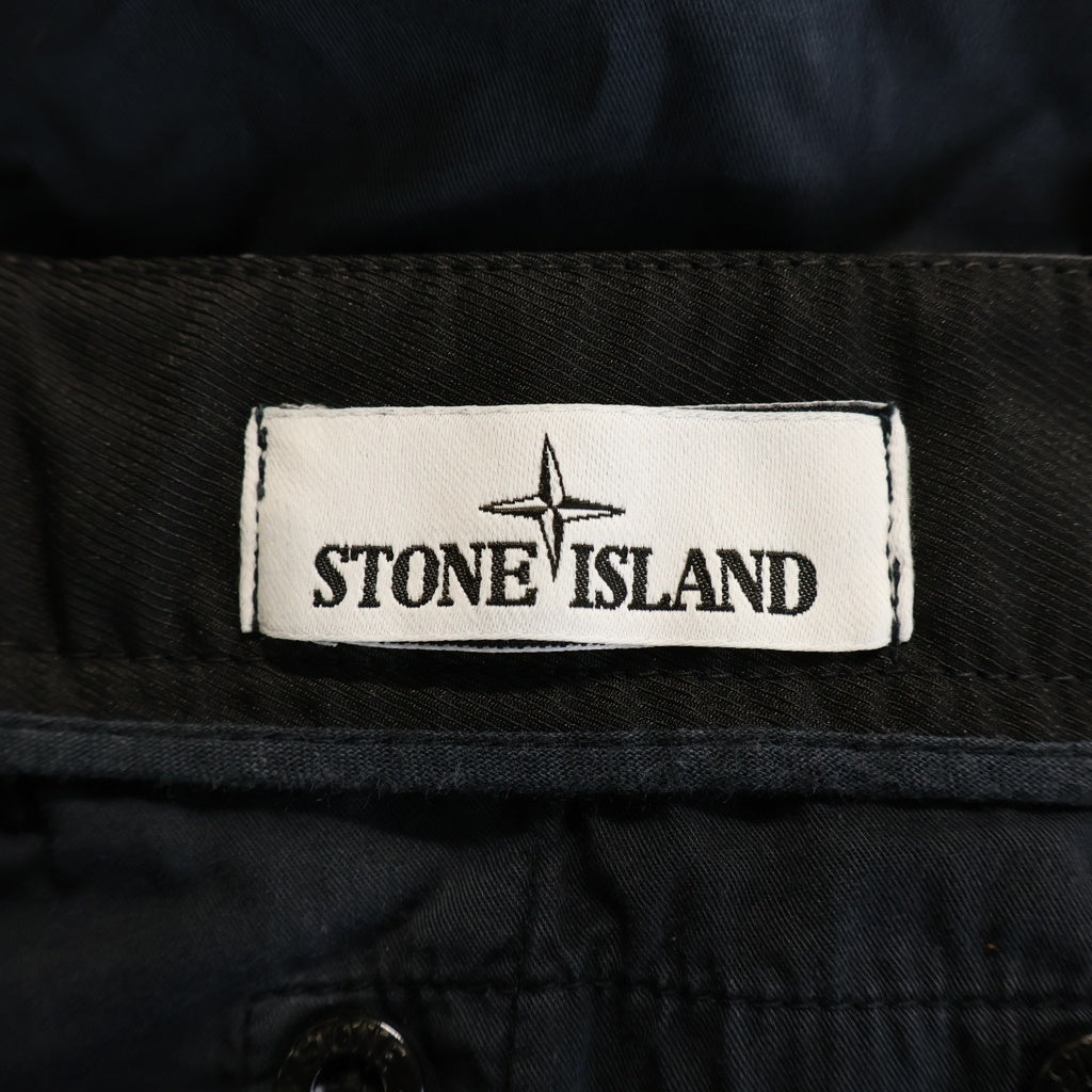 STONE ISLAND(ストーンアイランド) TYPE-RE-T BRUSHED COTTON CARGO PANT ロゴワッペン コットン カーゴパンツ グレー 741530419