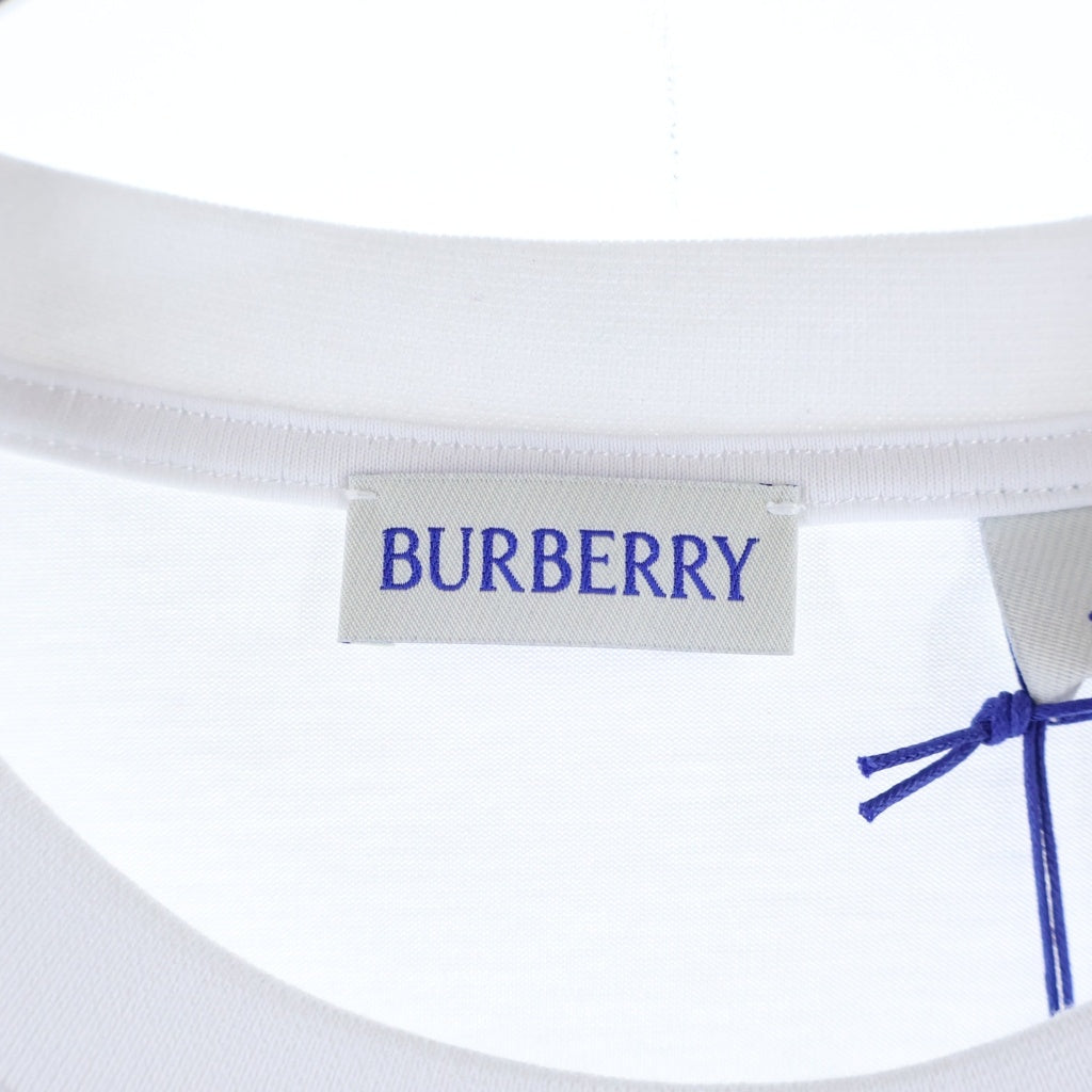 BURBERRY(バーバリー) ノバチェック ポケット クルーネック半袖Tシャツ ショートスリーブカットソー ホワイト 8103971