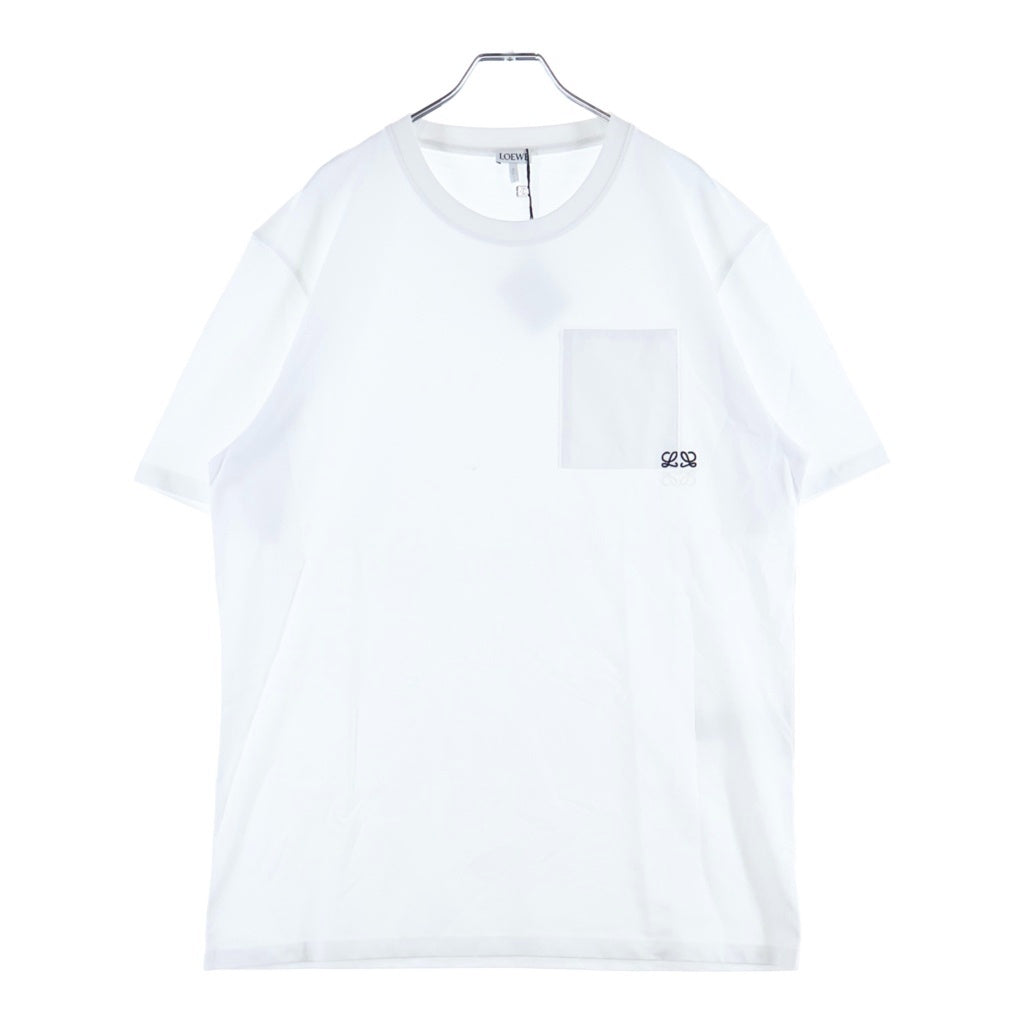 LOEWE(ロエベ) Anagram Pocket Relaxed Fit T-Shirt アナグラム ポケット リラックスフィット 半袖Tシャツ ショートスリーブカットソー ホワイト H526Y22XDS