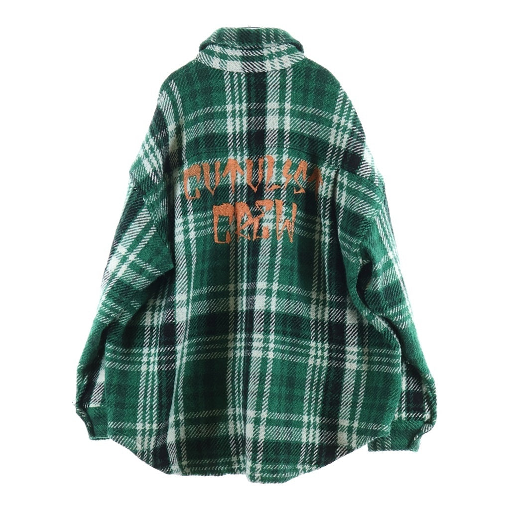 cvtvlist(カタリスト) Rope check shirts ロープチェックシャツ ウールジャケット グリーン 2201100201