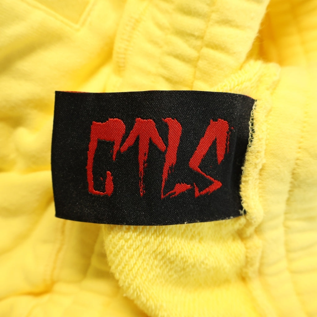 cvtvlist(カタリスト) ロゴ刺繍 ジョガースウェットパンツ イエロー