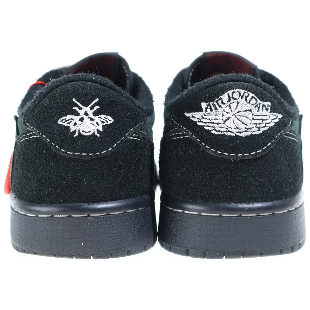 NIKE(ナイキ) ×TRAVIS SCOTT AIR JORDAN 1 LOW OG SP BLACK PHANTOM トラヴィススコット エアジョーダン ブラックファントム ローカットスニーカー ブラック US6.5/24.5cm DM7866-001 レディース