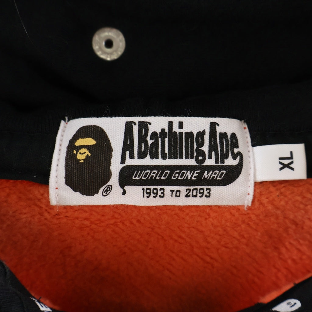 A BATHING APE(アベイシングエイプ) Korea Double shark full zip hoodie 韓国ソウル限定 ダブルシャーク フルジップパーカー フーディ レッド/ブラック 001ZPK221003F