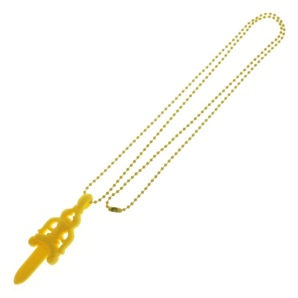 CHROME HEARTS(クロムハーツ) RUBBER LARGE DAGGER ラージダガー ラバーネックレス シリコン イエロー