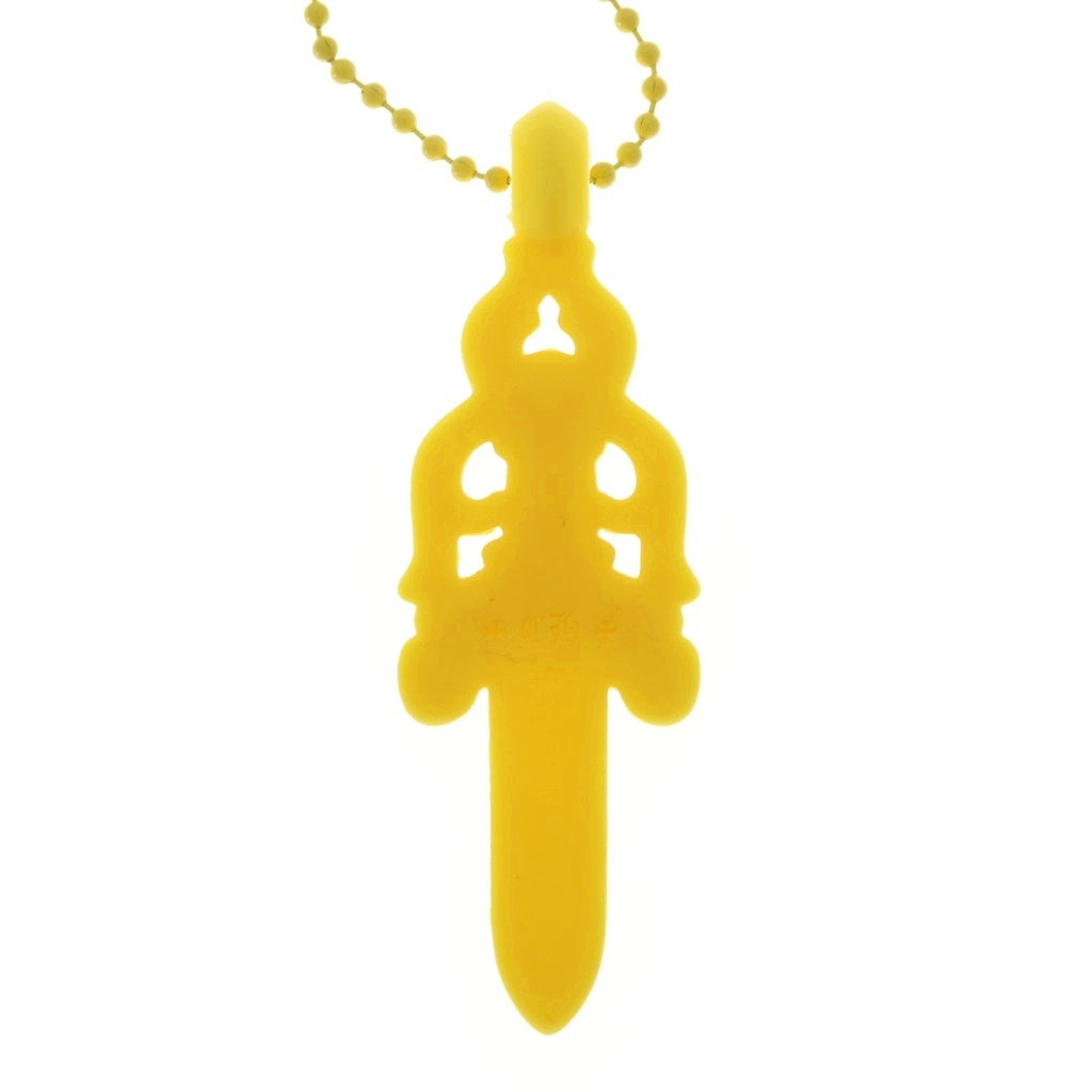 CHROME HEARTS(クロムハーツ) RUBBER LARGE DAGGER ラージダガー ラバーネックレス シリコン イエロー