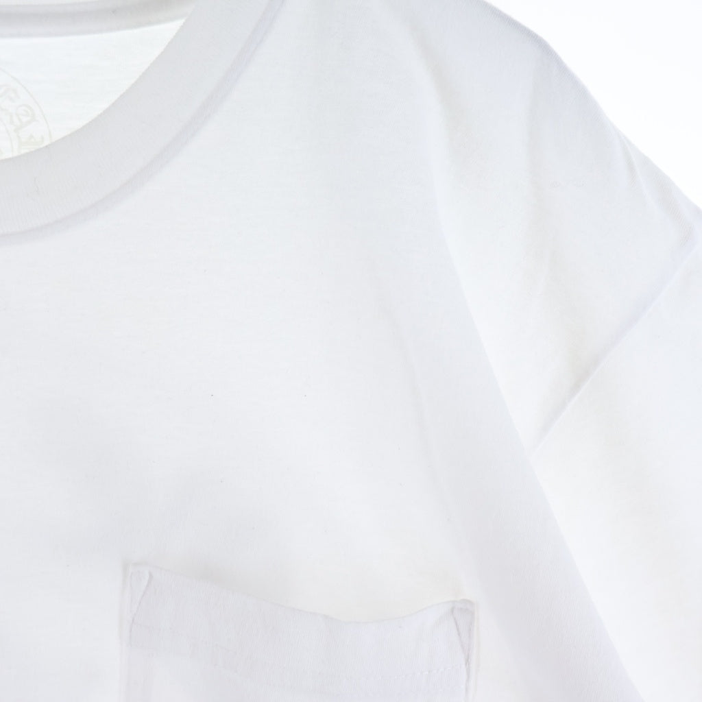 CHROME HEARTS(クロムハーツ) HORSESHOE S/S TEE ホースシュープリント ポケット半袖Tシャツ カットソー ホワイト