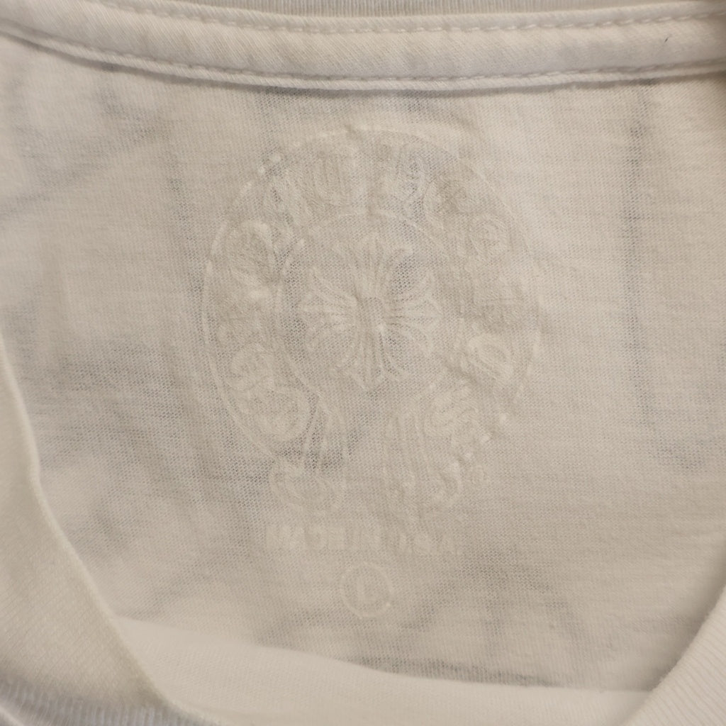 CHROME HEARTS(クロムハーツ) HORSESHOE S/S TEE ホースシュープリント ポケット半袖Tシャツ カットソー ホワイト
