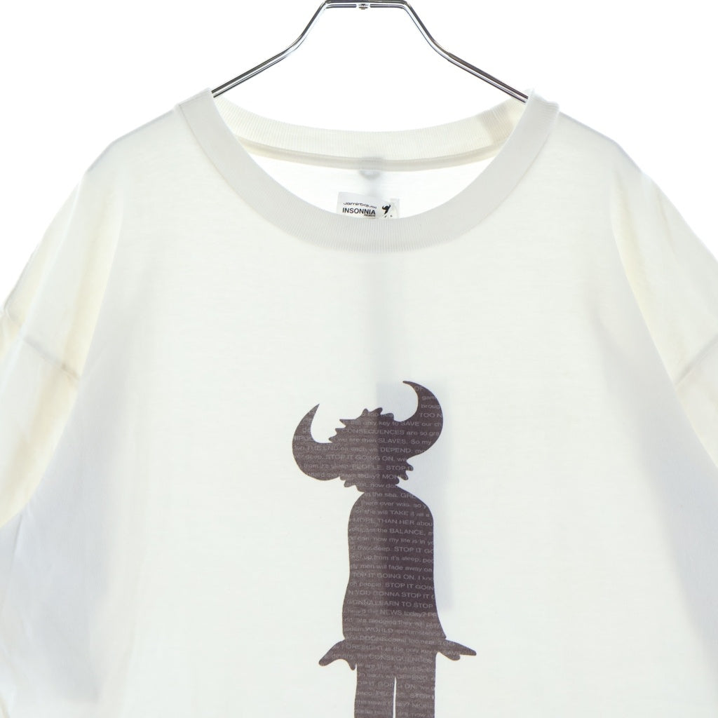 Insonnia Projects(インソニアプロジェクツ) ×JAMIROQUAI 半袖 クルーネック Tシャツ ホワイト IP-JQ-002