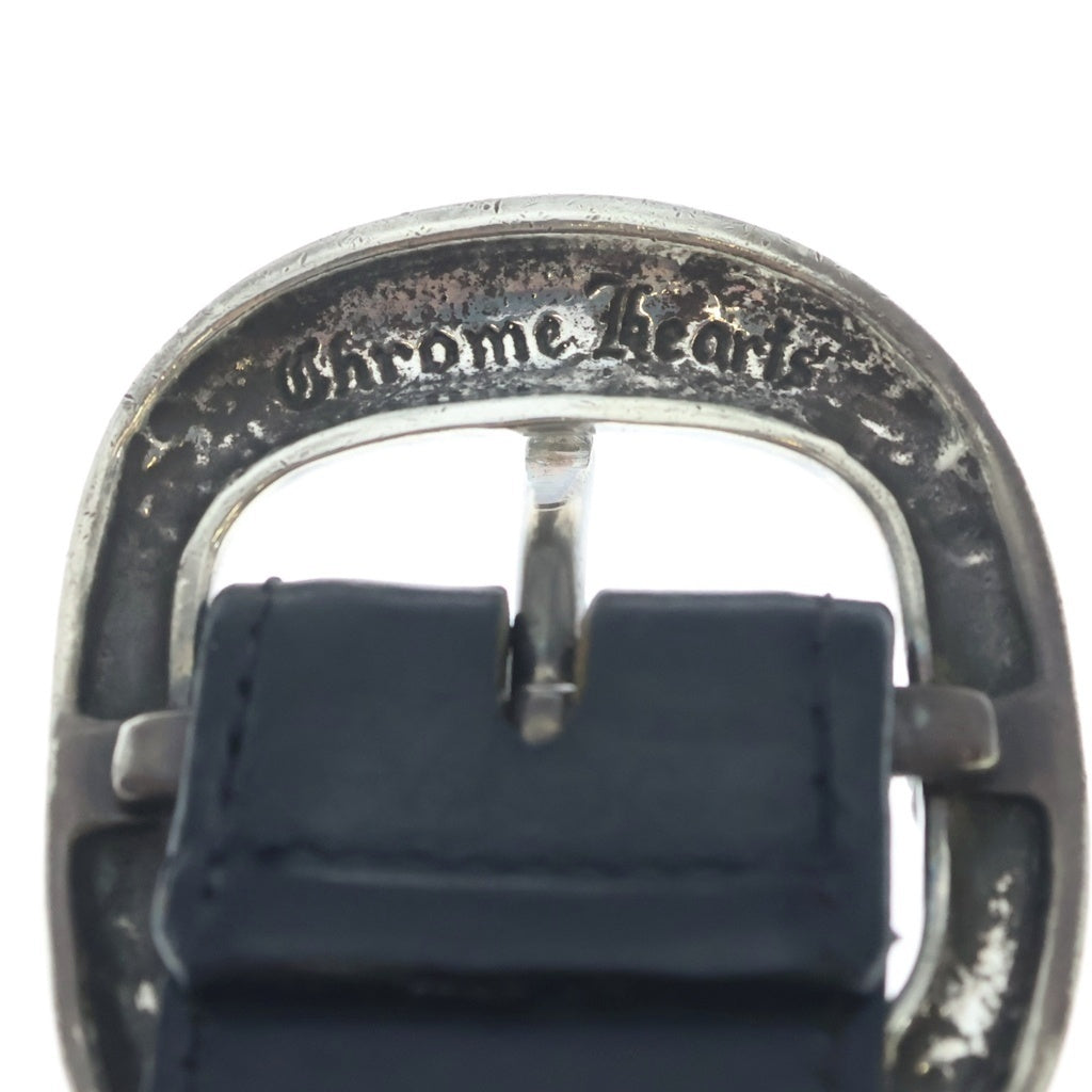 CHROME HEARTS(クロムハーツ) BLT GUNSLINGER1.5 ガンスリンガー レザーベルト シルバー/ブラック