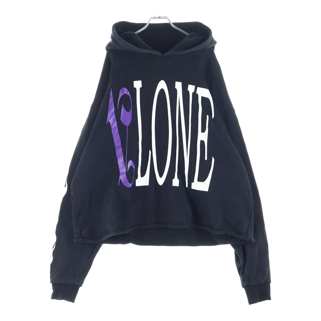 Palm Angels(パームエンジェルス) ×VLONE Pullover Hooded 袖プリント パーカー ブラック