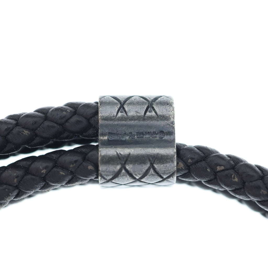 BOTTEGA VENETA(ボッテガヴェネタ) イントレチャート ブレスレット ナッパ レザー ブラウン