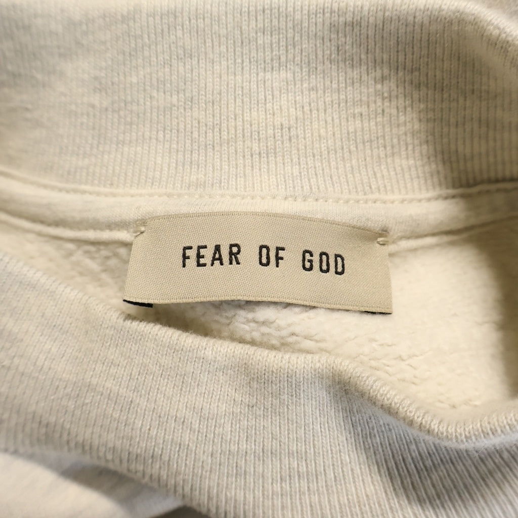 FEAR OF GOD ESSENTIALS(フィアオブゴッド エッセンシャルズ) 23SS ETERNAL エターナル クルーネック 長袖スウェット トレーナー アイボリー